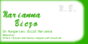 marianna biczo business card